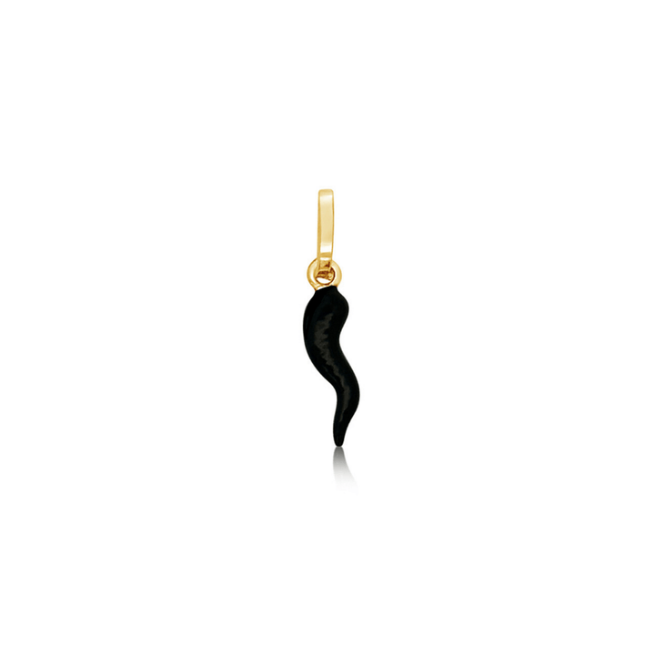 Black Lucky Corno Pendant - okonii