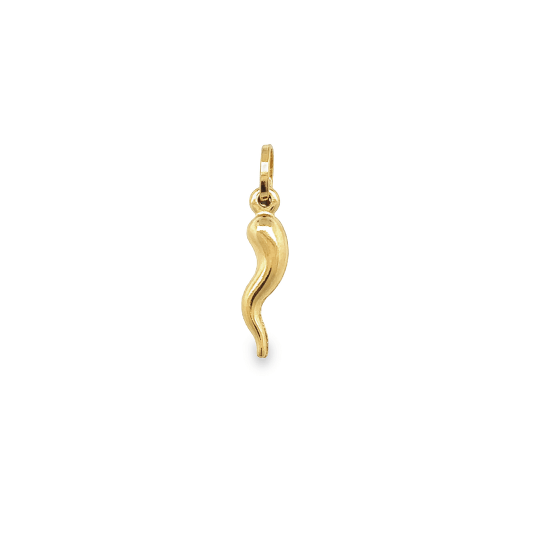 Gold Lucky Corno Pendant - okonii