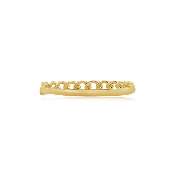 Yellow Gold Chain Ring - okonii