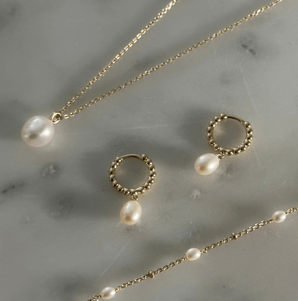 Pearl Chain Bracelet - okonii