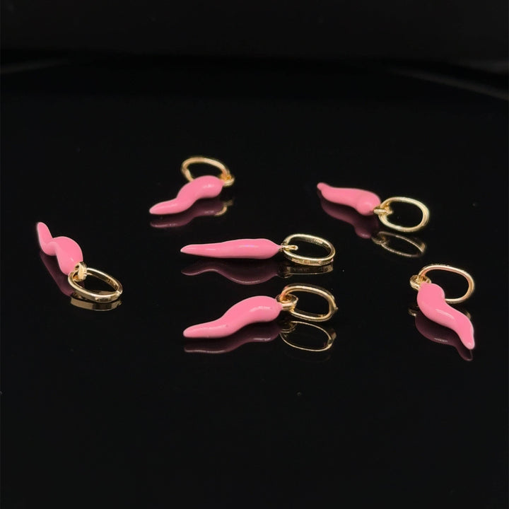 Pink Lucky Corno Pendant - okonii