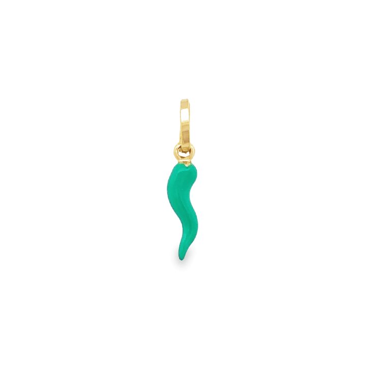 Lucky Teal Corno Pendant - okonii