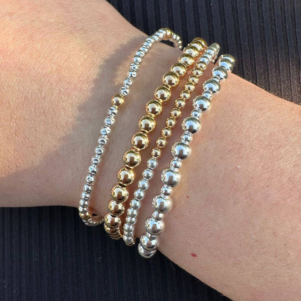 Gold Filled 5mm Stretch Bracelet - okonii