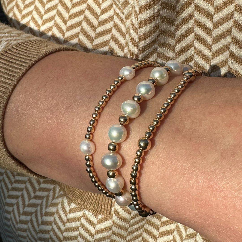 Pearl Stretch Bracelet - okonii