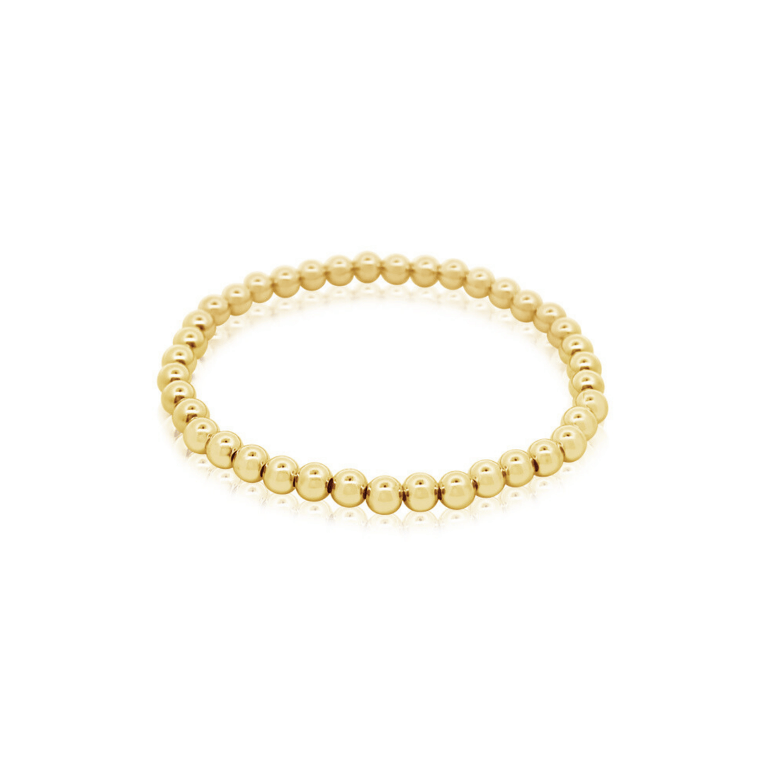 Gold Filled 5mm Stretch Bracelet - okonii