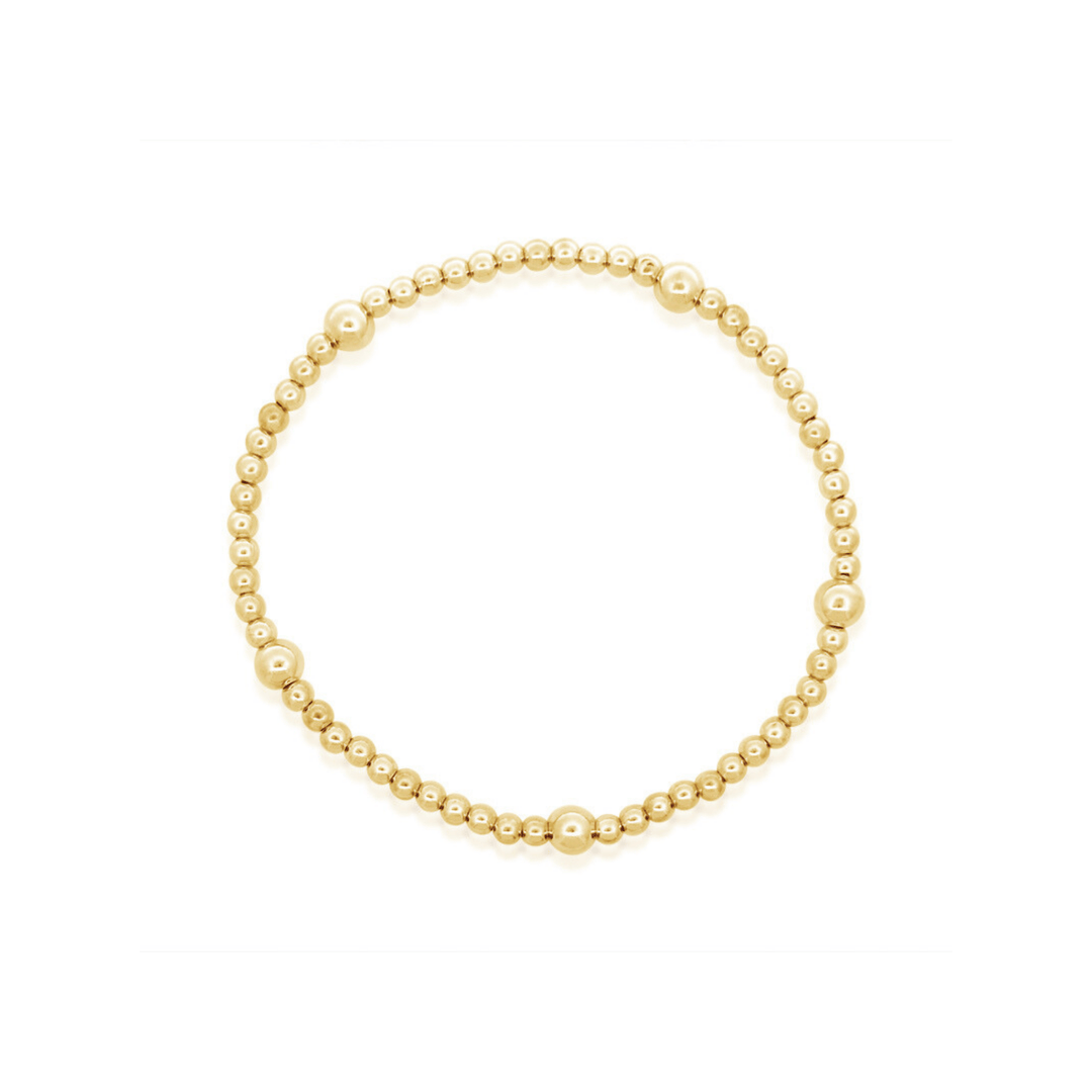 Gold Filled Stretch Bracelet - okonii