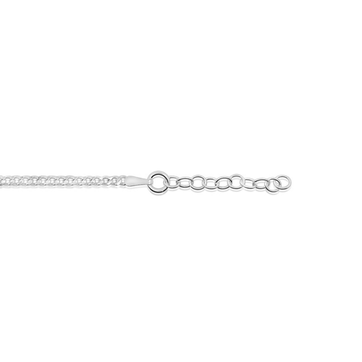 Silver Curb Anklet - okonii