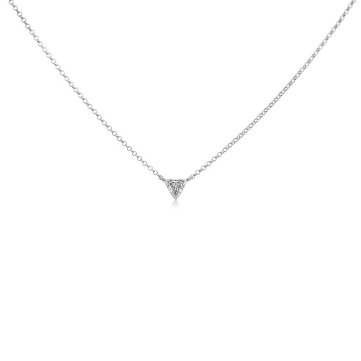 Lab Diamond Trillion Necklace - okonii