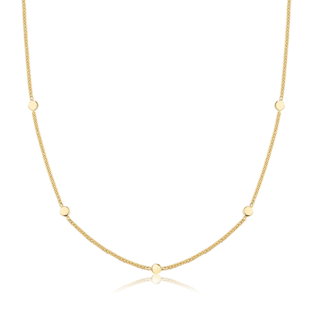 Multi Disc Chain Necklace - okonii