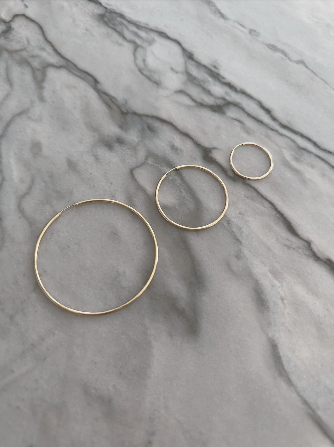 Small Gold Endless Hoop - okonii