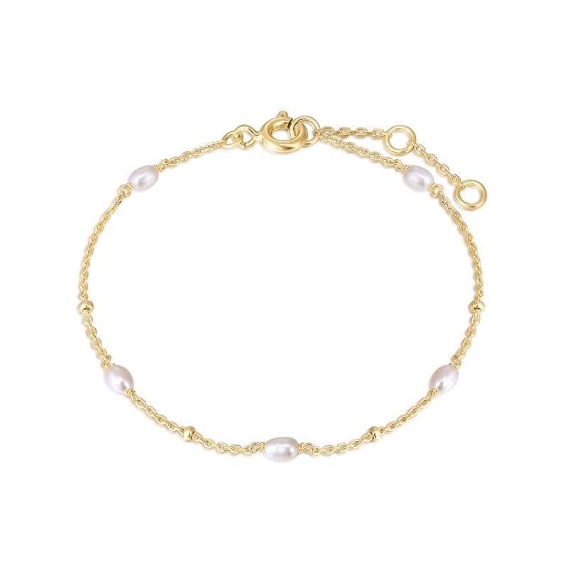 Pearl Chain Bracelet - okonii