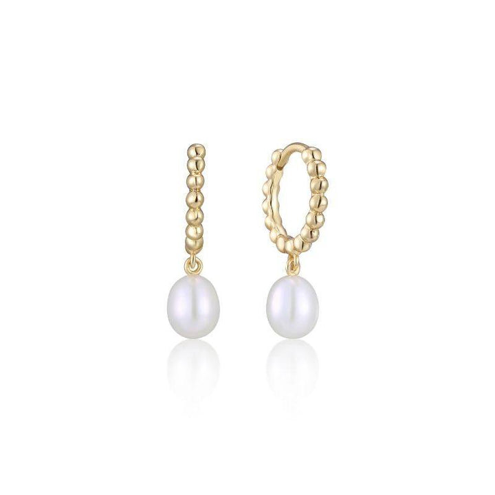 Pearl Mini Drop Earrings - okonii