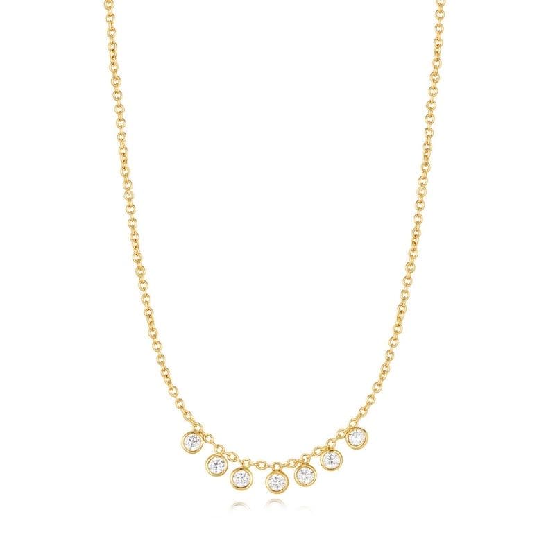 Multi Bezel Set Necklace - okonii